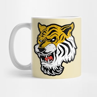 Retro Cartoon Tiger Head Mug